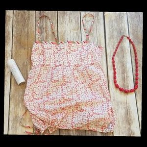 2/$20 Hollister Pretty Floral Tank Top Medium